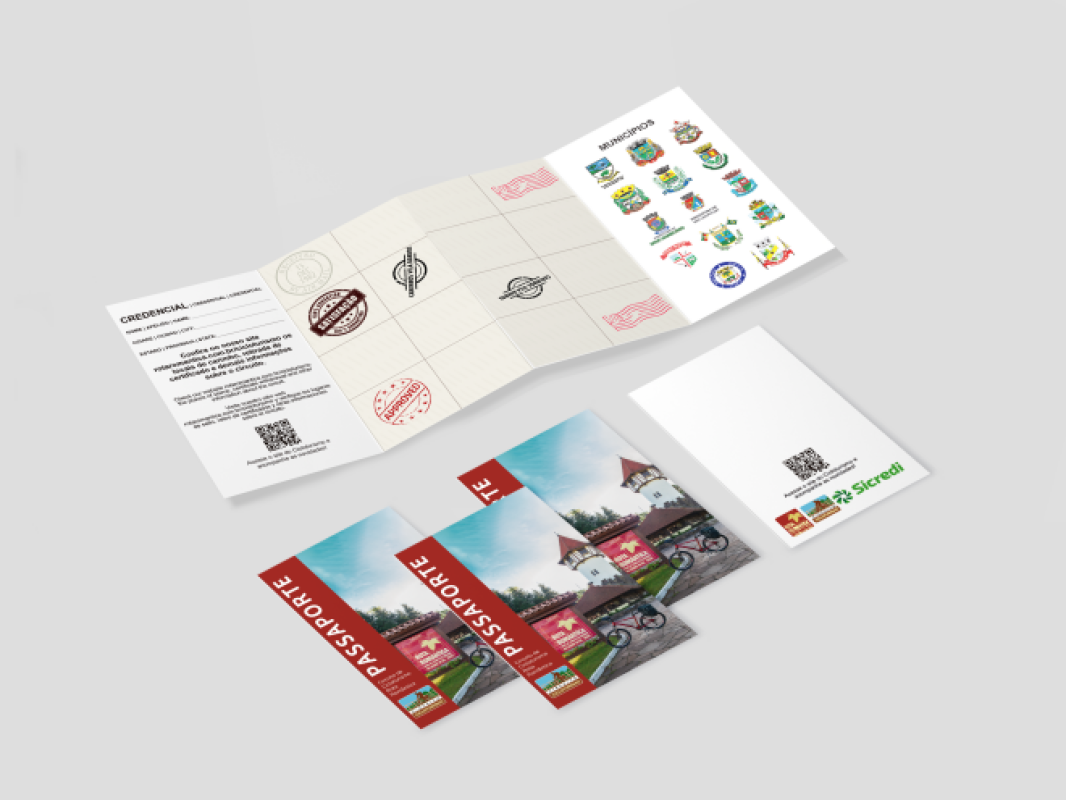 Passaporte e locais de carimbo